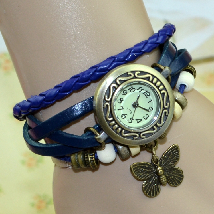 DIY Leather Braid Watch Bracelet Woman