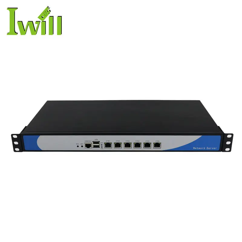 Rugged compact 1U chassis server mini itx rackmount computer with processor core i7