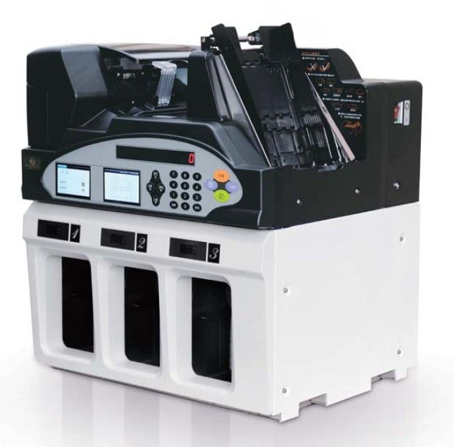 3 + 1 счетчик с четырьмя карманами для фитнеса, сортировка с IR UV MG GA-QFJ4300, сортировка банкнот, денежных купюр