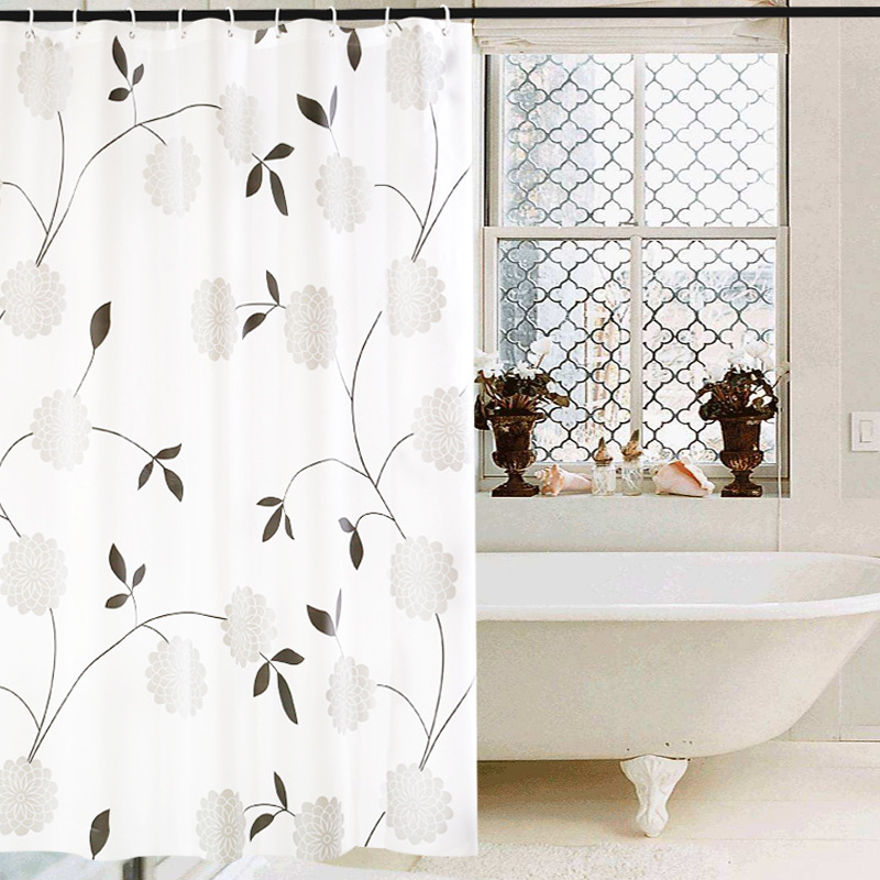 Printing disposable PEVA shower curtain for bath room