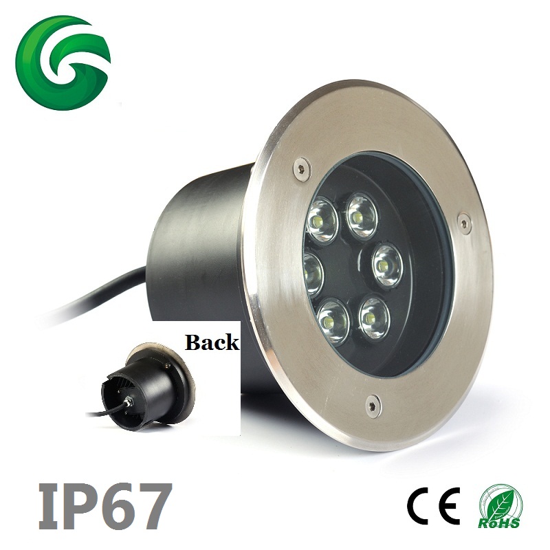 Завод AC85-265V 6 Вт/12 Вт/18 Вт Водонепроницаемый IP67 Прохладный/Чистый/теплый белый светодио дный светодиодный подземный свет с 3 года гарантии
