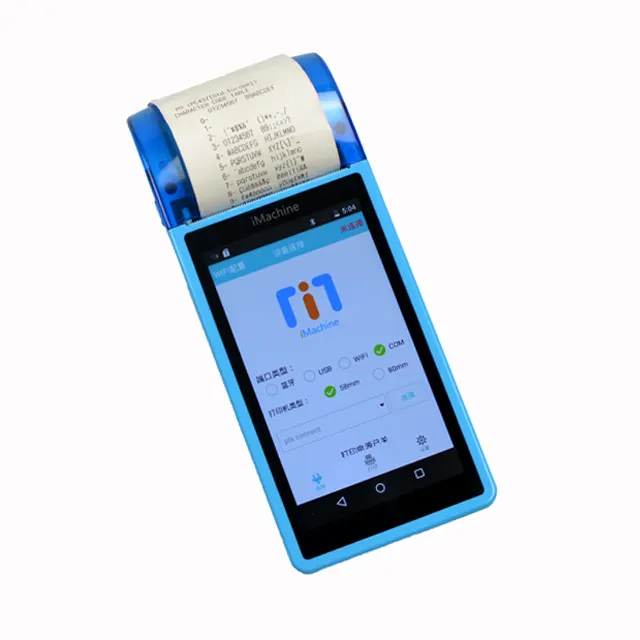Android Pos Android Touch POS Handheld Smart POS Terminal With 3G WIFI Blue Tooth Barcode Scanner Thermal Printer