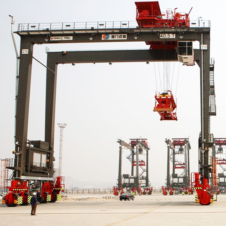 50 тонный подъемный RTG контейнерный портальный кран