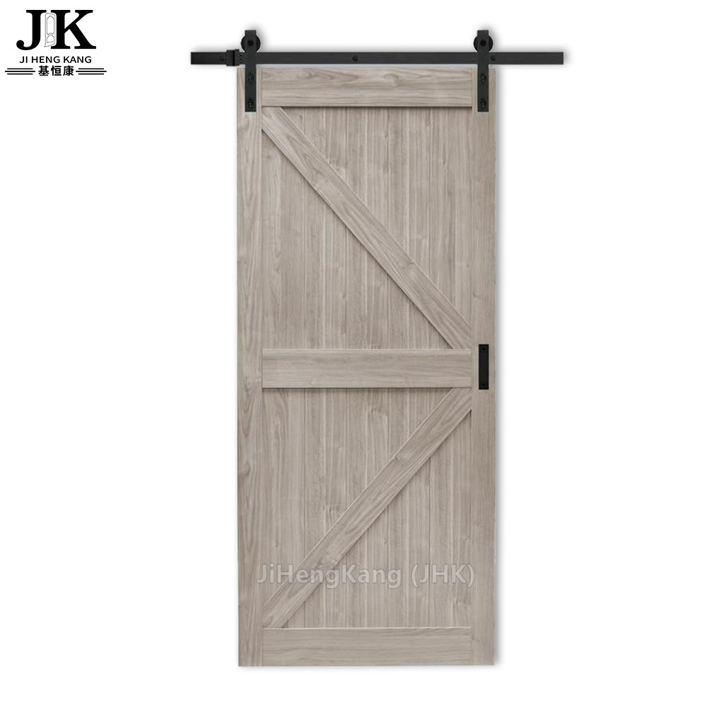 JHK-SK09 современный дизайн, деревянная облицовка, раздвижная дверь сарая, дверь-шейкер из МДФ
