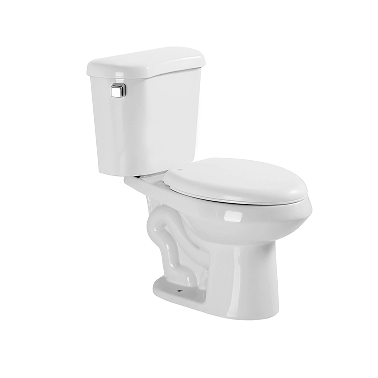 Sanitary Ware US Standard Elongated Toilet Bowl Shape Siphonic Two-piece Toilet
