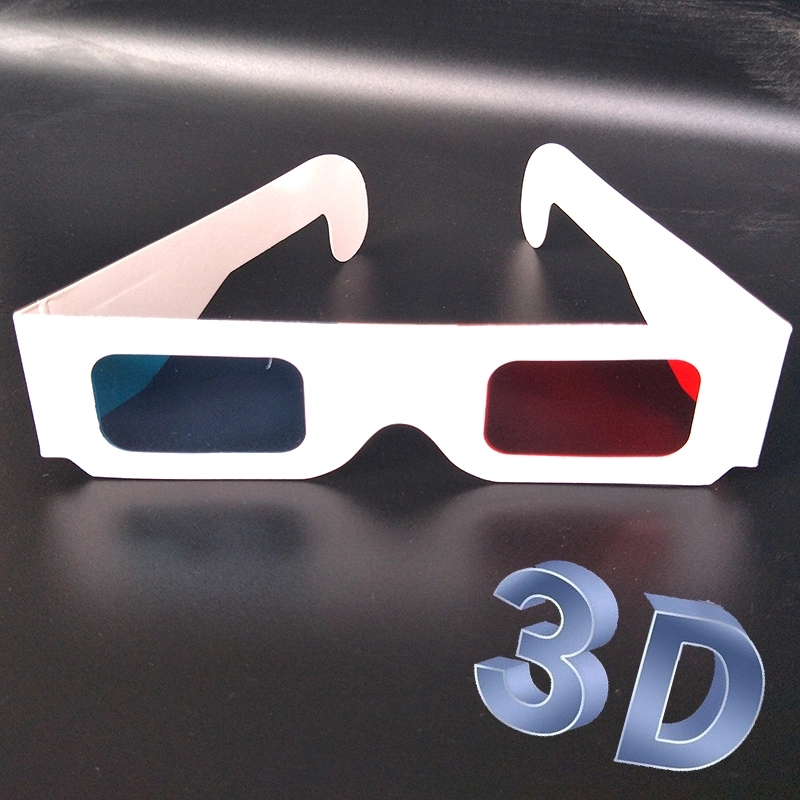 Дешевые 3d бумажные стаканы красный цвет морской волны, синий, бумажная карточка 3D 3-D анаглиф 3D ветрозащитный очки горный велосипед мотоцикл для продвижения