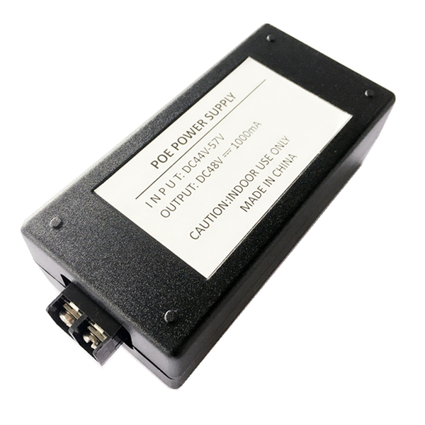10G 60W PoE injector 48VDC 1.25A single output RJ45 power supply used for 5G Wireless Ethernet switch AP Voip CCTV cameras