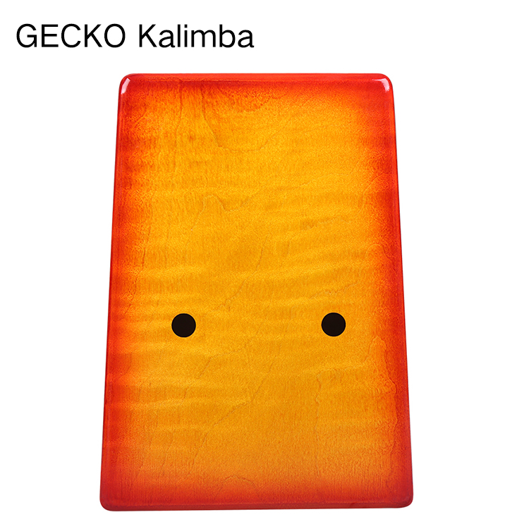 Gecko Заводская поставка кленовый кудрявый калимба 17 клавиш музыкальный инструмент