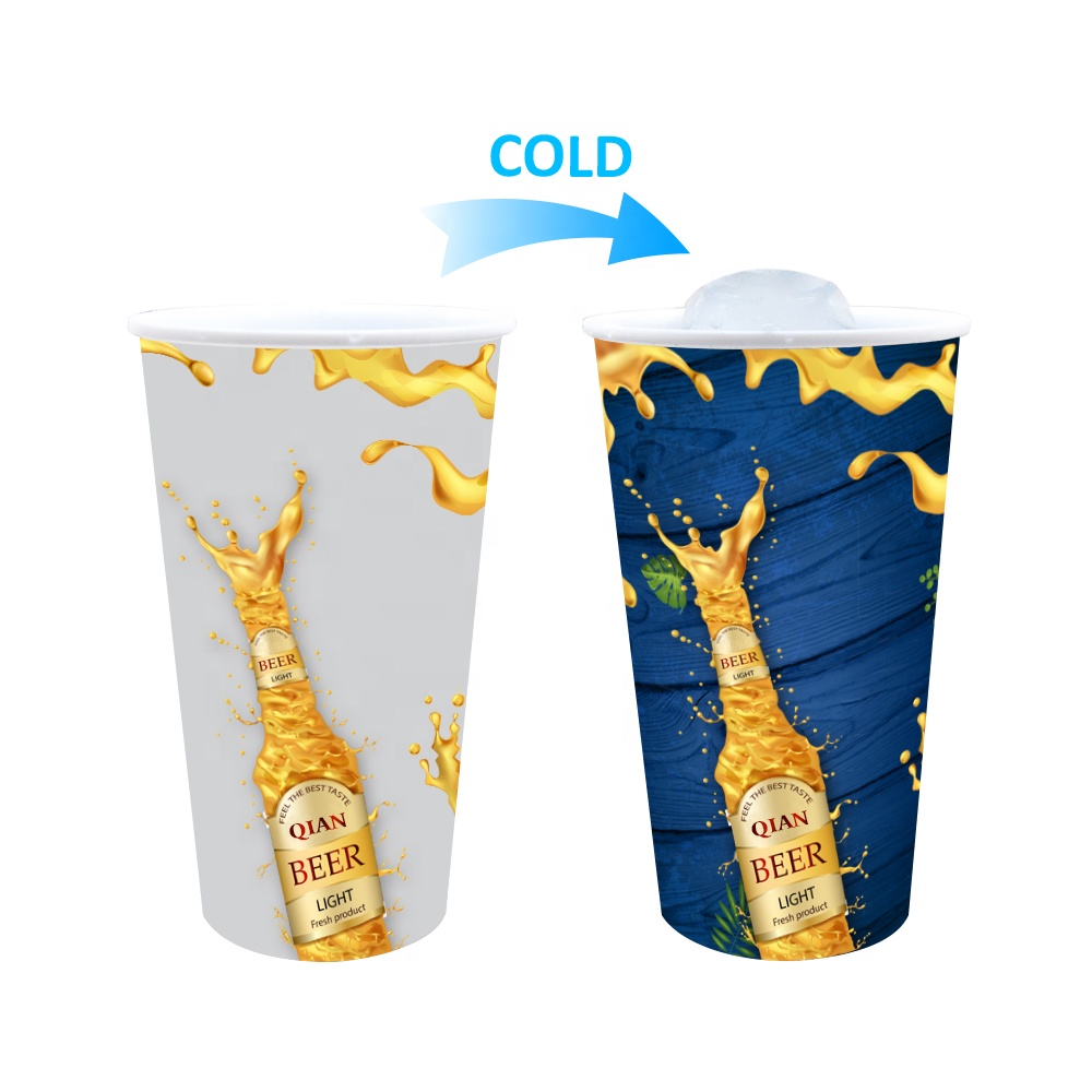 Plastic Mug Coffee Novelty Coffee Mug 32oz Ounces Single Layer Pp Color Changing Cup Plastic Cup