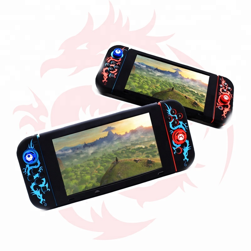 Силиконовый чехол Nintendo Switch Dragon Totem с 2 аналоговыми захватами для большого пальца для Nintendo Switch