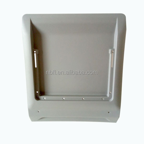 bus seat accessory plastic back board for bus seat assembly