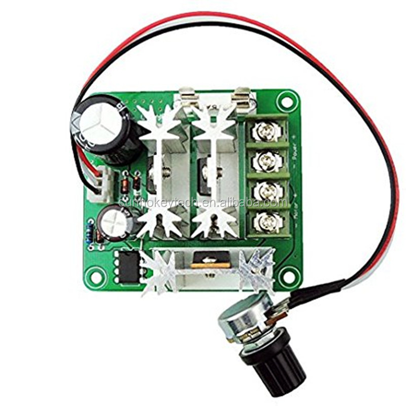 Высококачественный контроллер скорости генератора постоянного тока PLC 6V-90V 15A 1000W