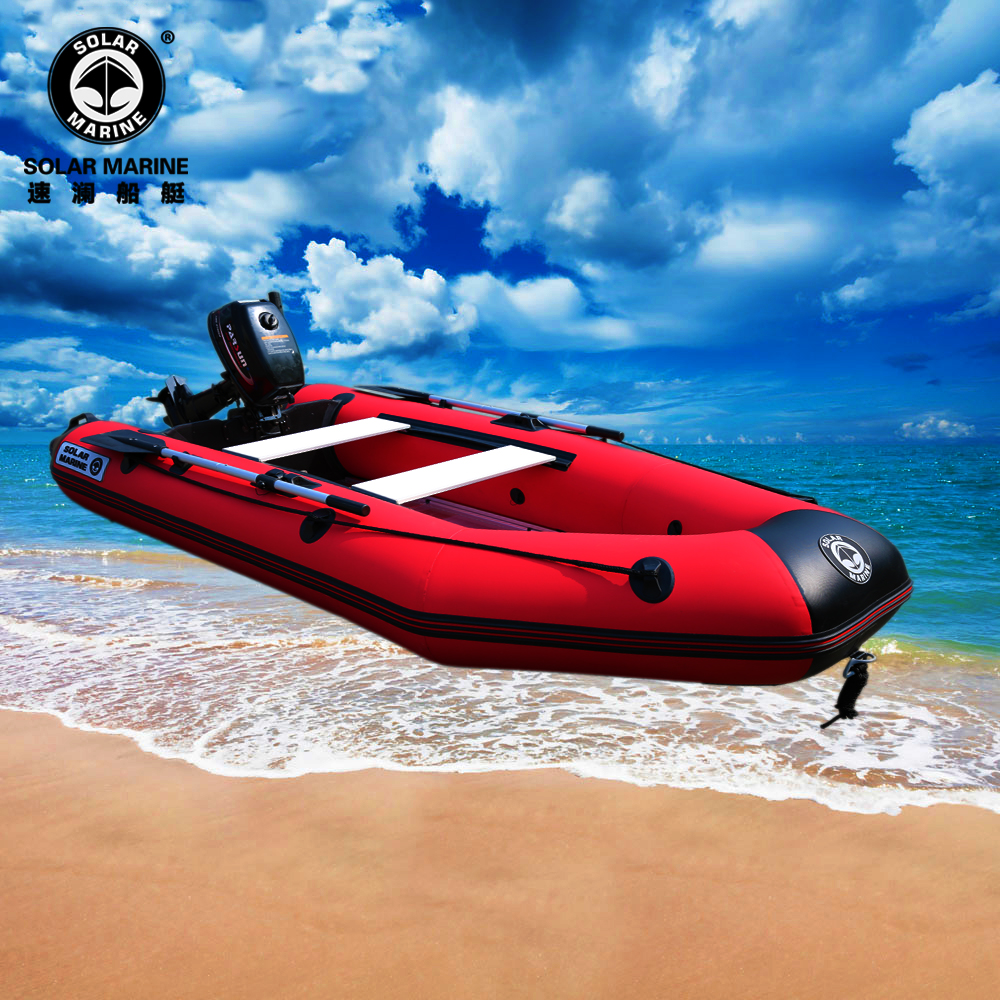 Solarmarine 5 человек 300 см ПВХ надувная рыболовная алюминиевая лодка
