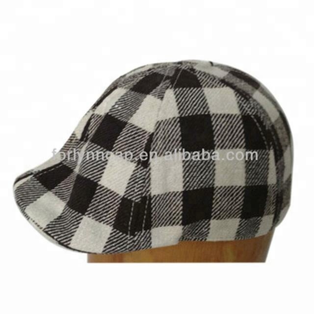 High quality 100% cotton newsboy plain dad hats ivy cap