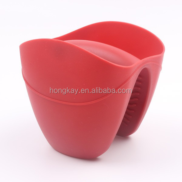 Newest product RED Heat-resisting silicone oven mitt holder