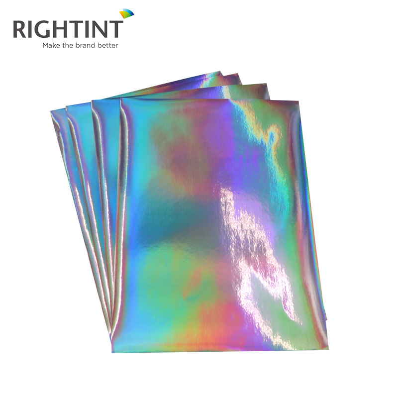 Rightint основная компетенция без запаха экологически самоклеющиеся голографические пленки листы пластиковые изоляционная с надписью «No»