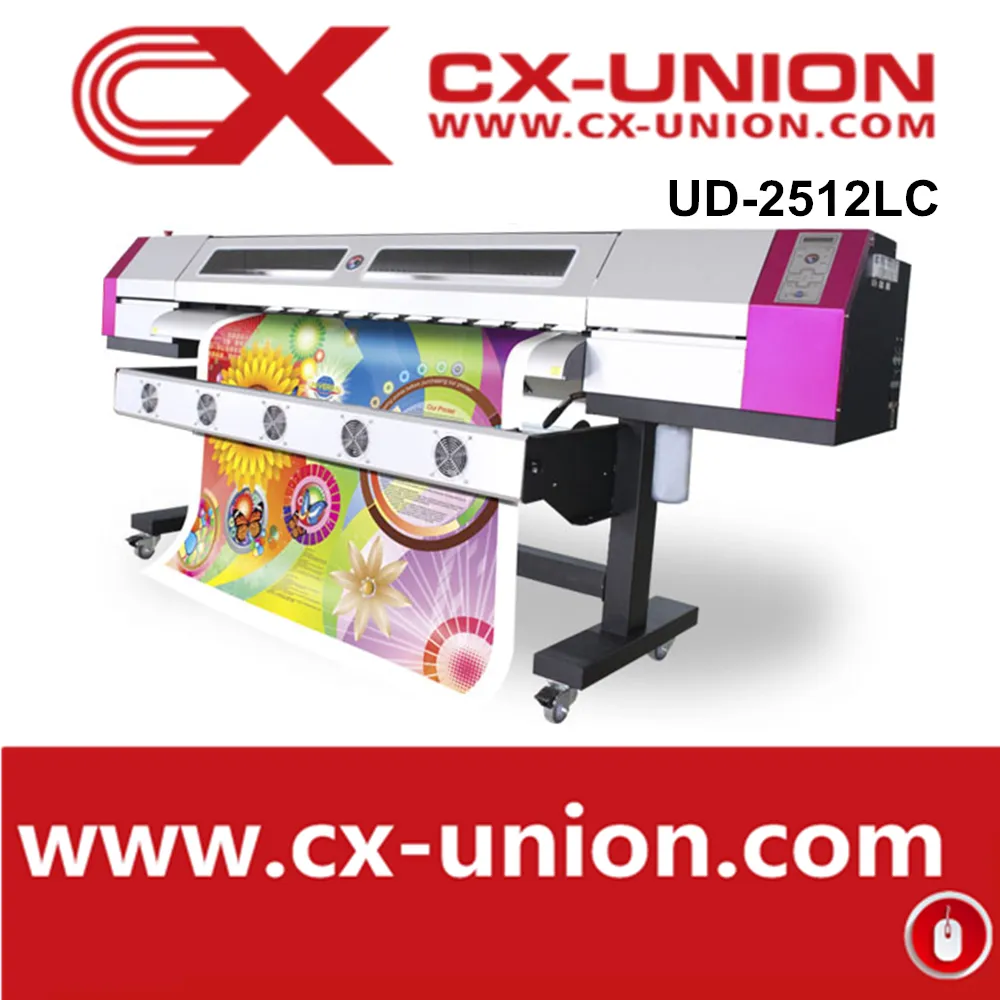 Galaxy UD-2512LC 2.5m DX5 head 1440dpi eco solvent large format digital printer for sticker and banner