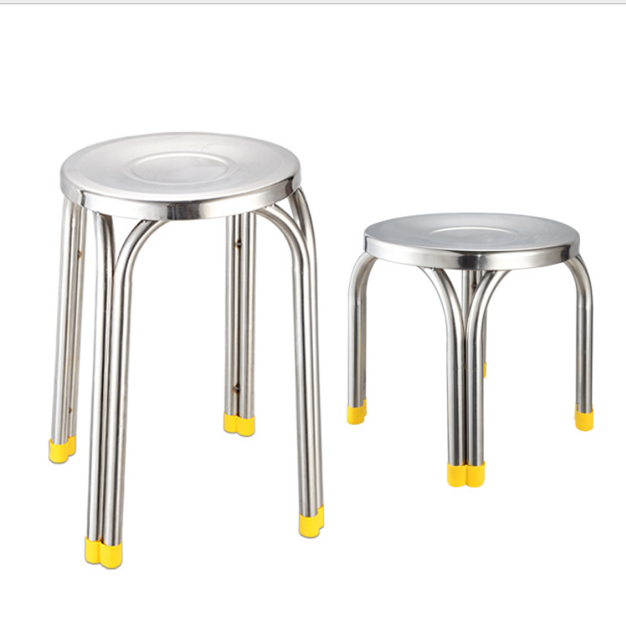 Stainless steel base bar stool kitchen stainless steel stool