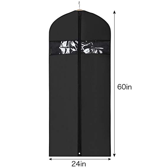 Garment Suit Bag for Storage and Travel 60 inch, Washable Suit Cover for Dresses, biodegradable garment bag