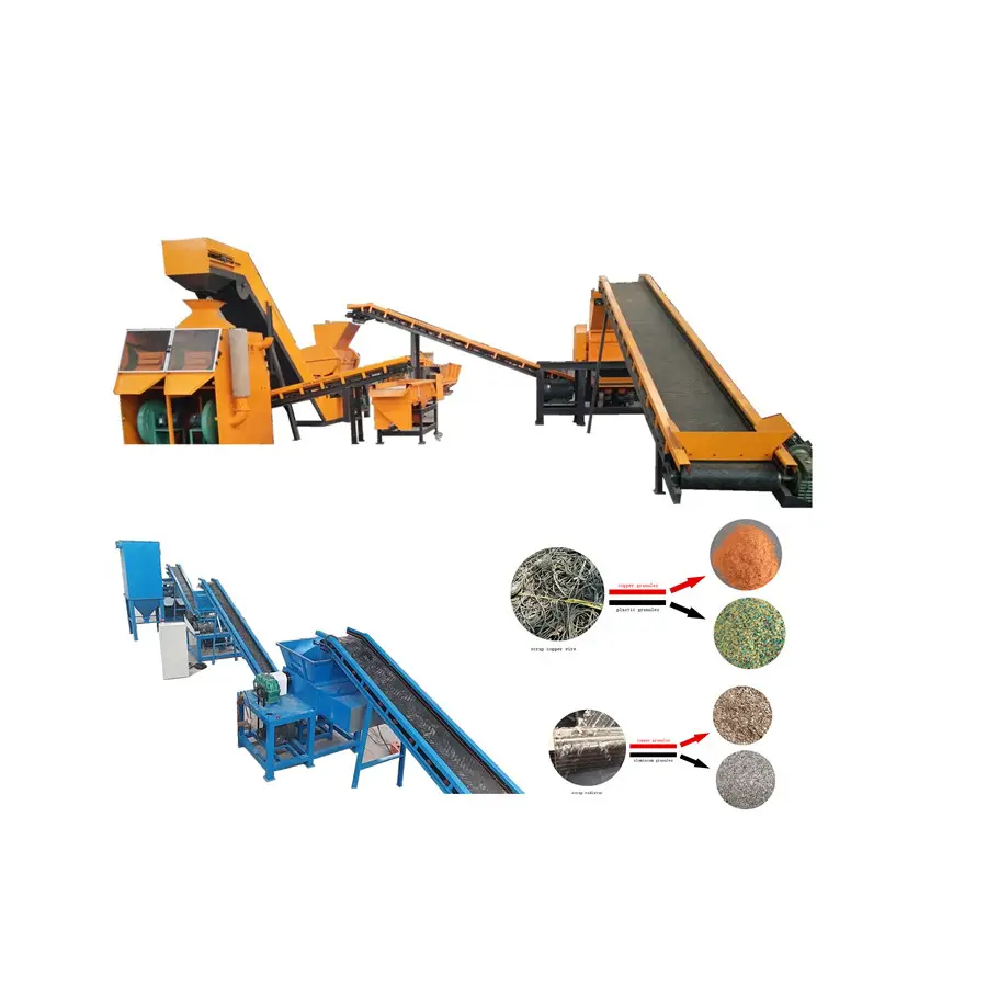 Best Selling machine for separate copper and plastic / waste copper wire recycling machine factory
