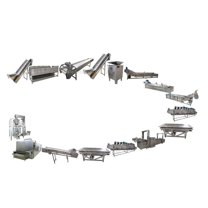 factory direct sale 100kg/h potato chips production line/potato chips making machine