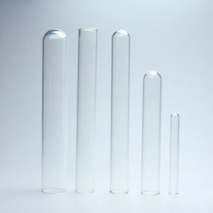Clear Plastic Test Tube PET Material with Labels and Aluminum Screw Cap