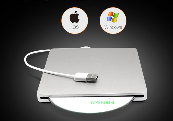 Супер тонкий 9,5 мм USB 3,0 внешний алюминиевый DVD-RW/CD-RW горелка рекордер оптический привод CD DVD писатель поддержка