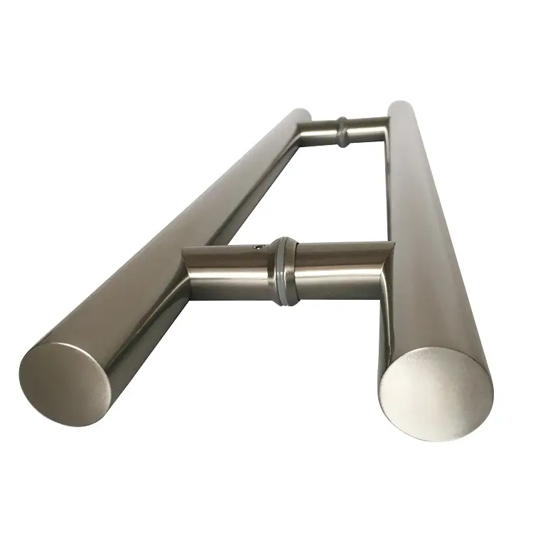 1-1/2 inch diameter large entry long stainless steel round brushed ladder door pull handle