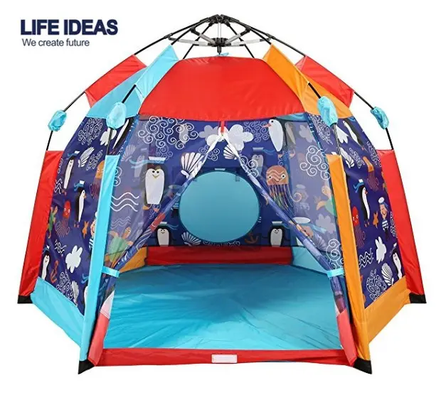 Automatic camping children play tent house indoor outdoor kids foldable playhouse