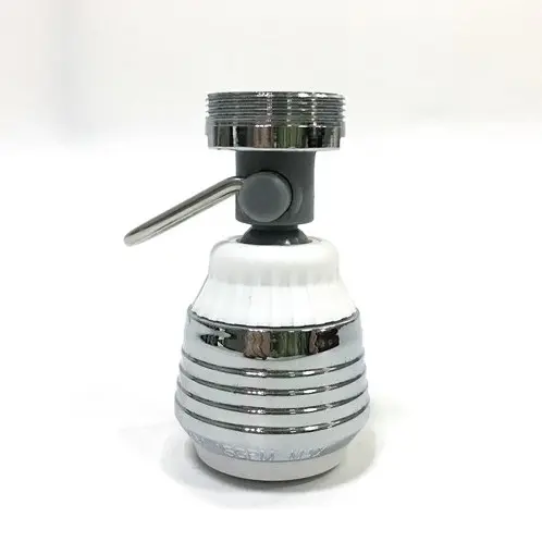 Dual Spray Swivel Aerator 1.5 Gpm with Pause Valve High Efficiency Pressure Compensating Kitchen Faucet