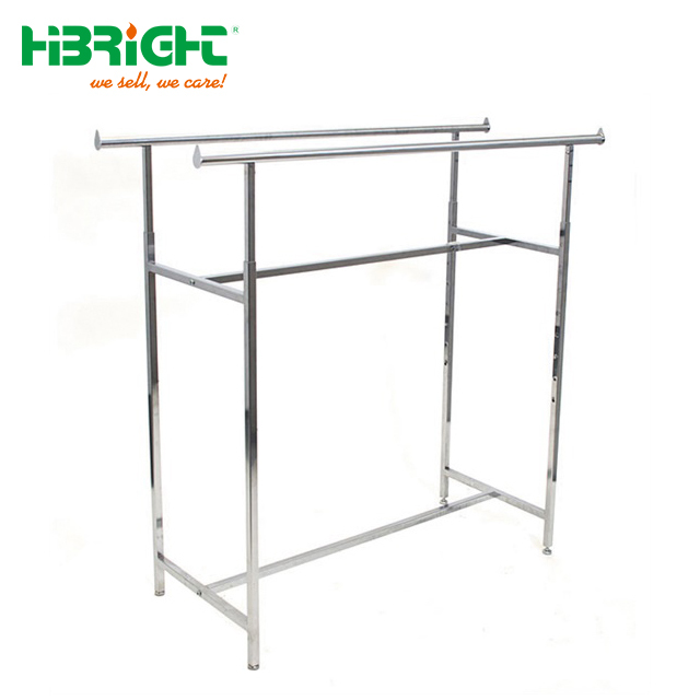 Modern Stainless Steel Clothing Rack Display Stand Durable Metal Store Equipment Home Use Stylish Garment Rack Bedroom Closet