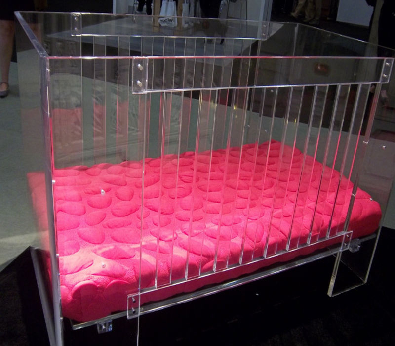 High quality Lucite acrylic baby bed baby crib
