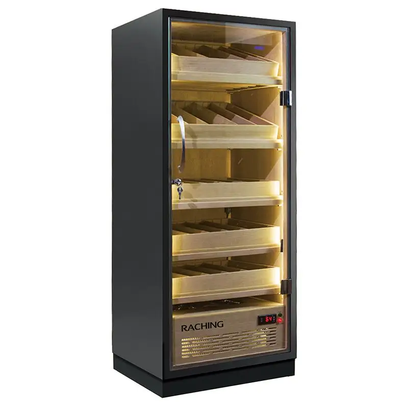 raching mc270 glass wall display storage electric cigahur cabinet humidors