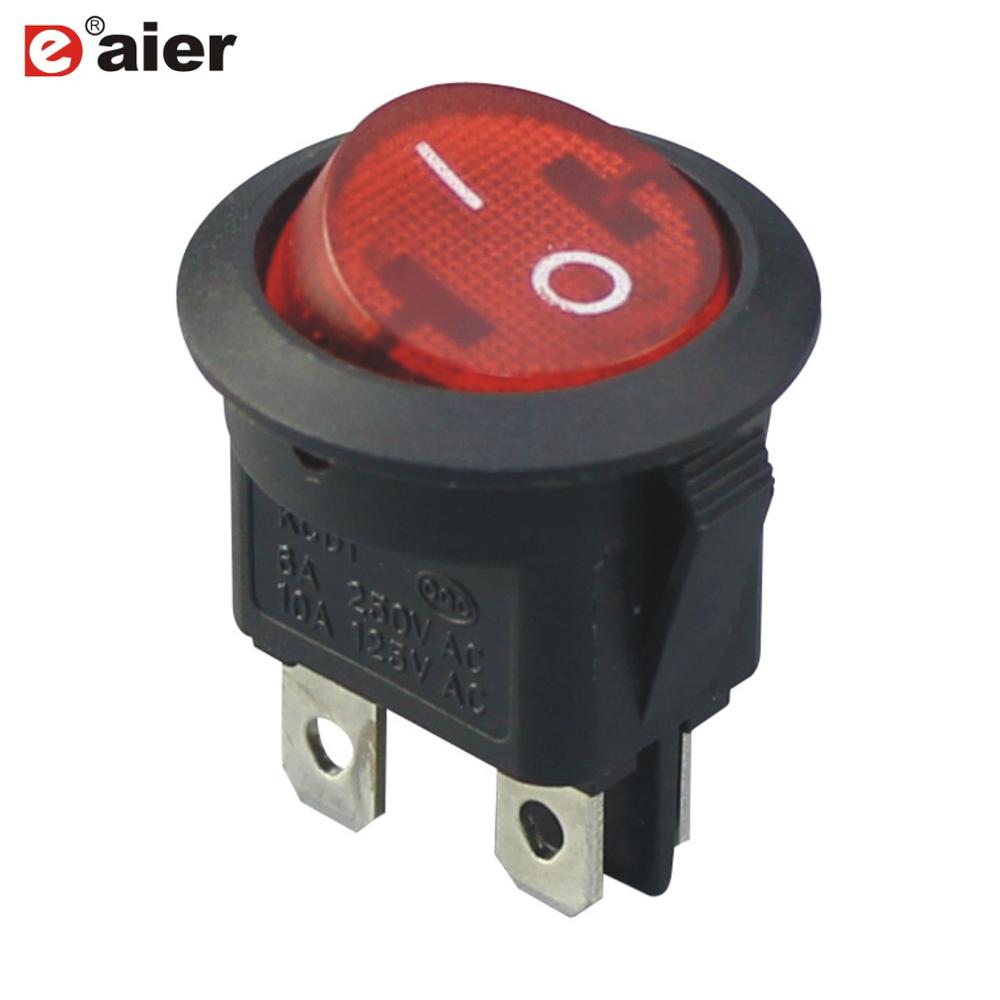 В 125 V двойной полюс 4 PIN на OFF 2 светодио дный позиции зеленый светодиодный кулисный переключатель 12 В