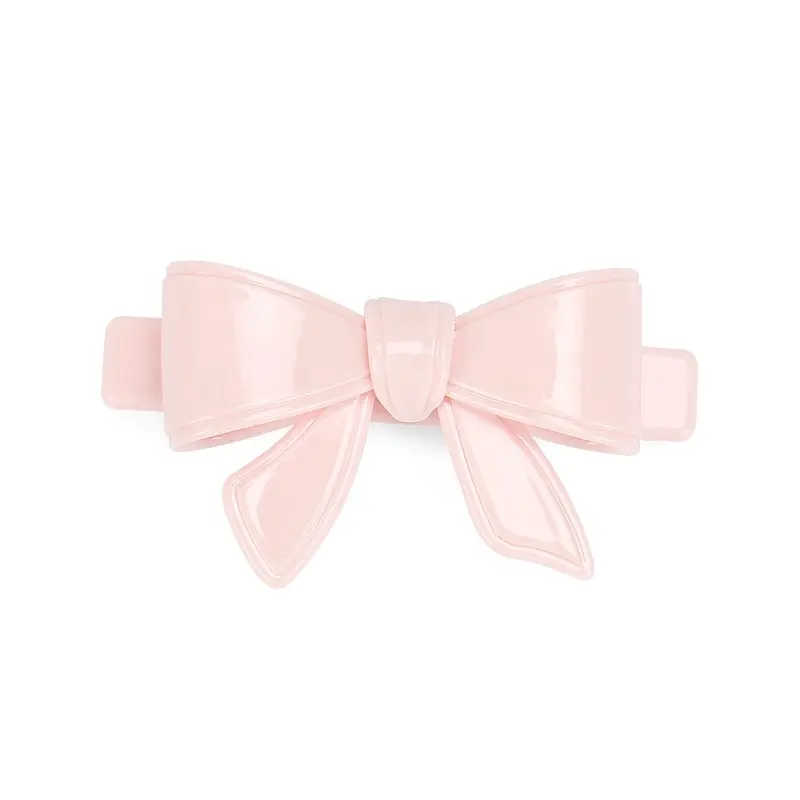 Small Candy Color Bowknot Hair Barrette France Acetate Butterfly Hair Barrette Clips Sweet Style Girls Bow Hair Clip