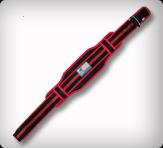 Red and Black Color Neoprene Weight Lifting Belts