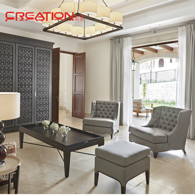 Hotel lobby living room sofas set round couch furniture lobby furniture star hotel