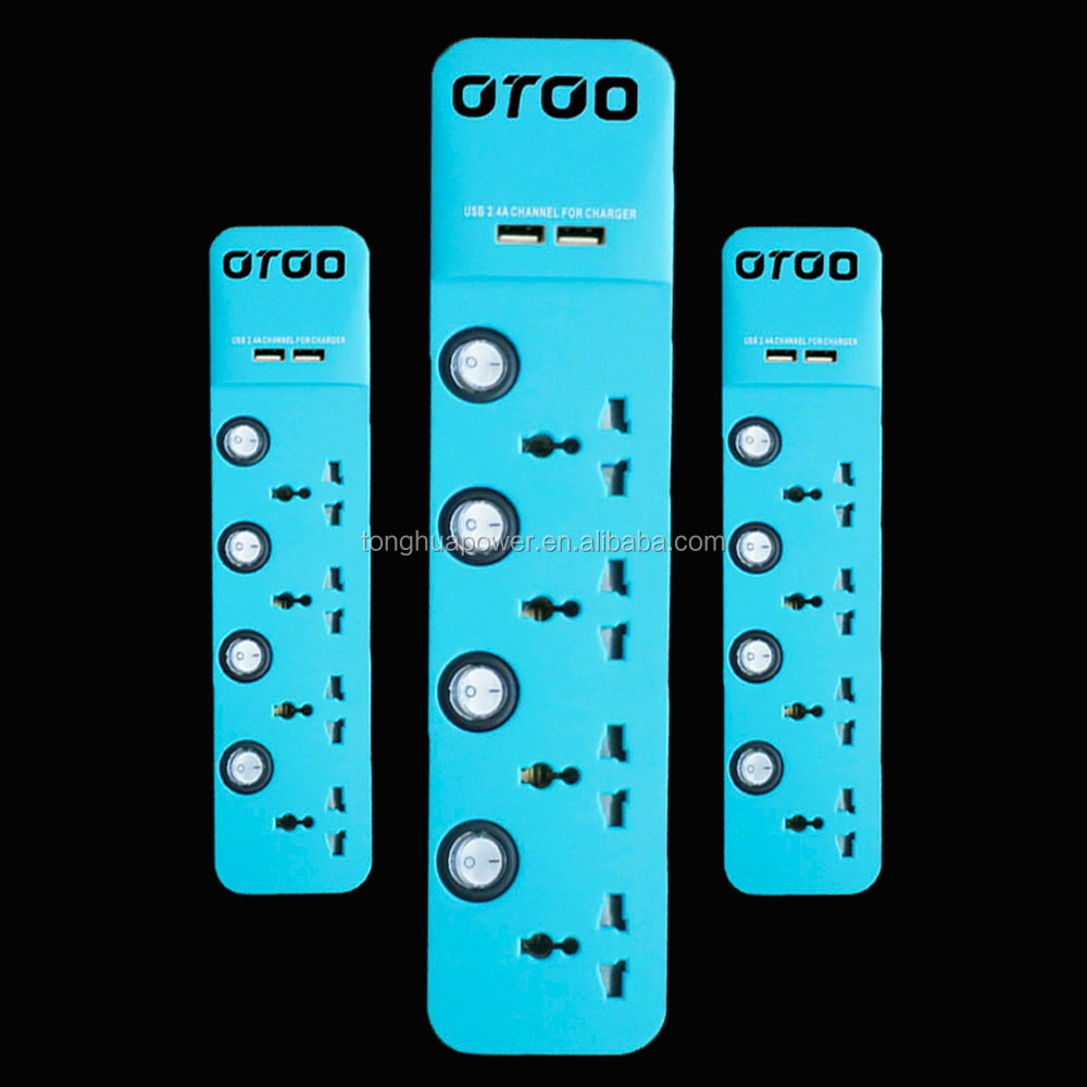 Перегрузки Board Multi Разъем Power Strip/сетевой фильтр с 2USB порт/4 банды расширением гнездо