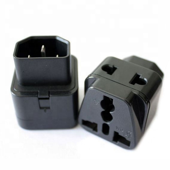 Universal Grounded 2 in 1 IEC Power Plug Travel Adapter Plug Inlay Way