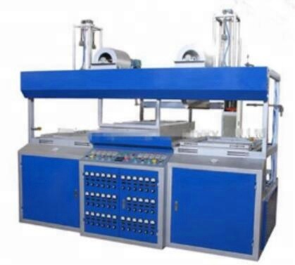 Double working stations ABS vacuum forming machine