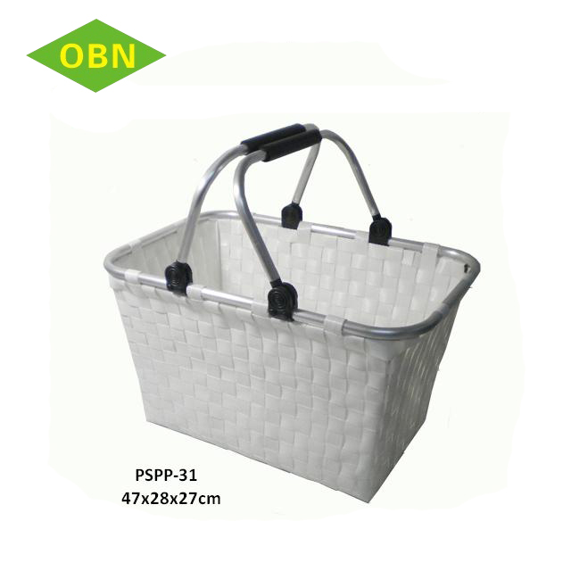 New carry PP plastic weaving shopping basket