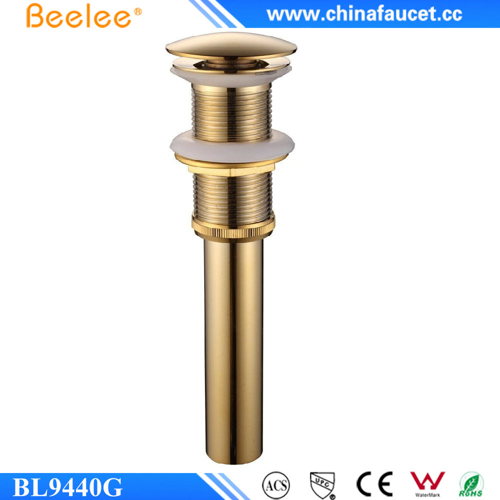 Beelee BL9940G латунная раковина для раковины из отработанного золота, выдвижная сливная раковина без перелива
