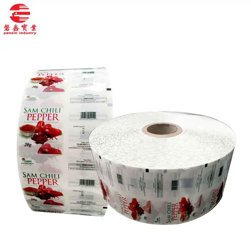 Custom Printed Laminated foil film Packaging Plastic Rolls for Powder/Spice/Condiment/Seasonings