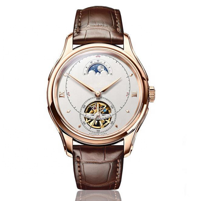 Роскошные 316 сталь relojes автоматические Movt анти-износ Антибликовое Сапфировое Стекло мужские 5 бар водонепроницаемые часы из натуральной кожи