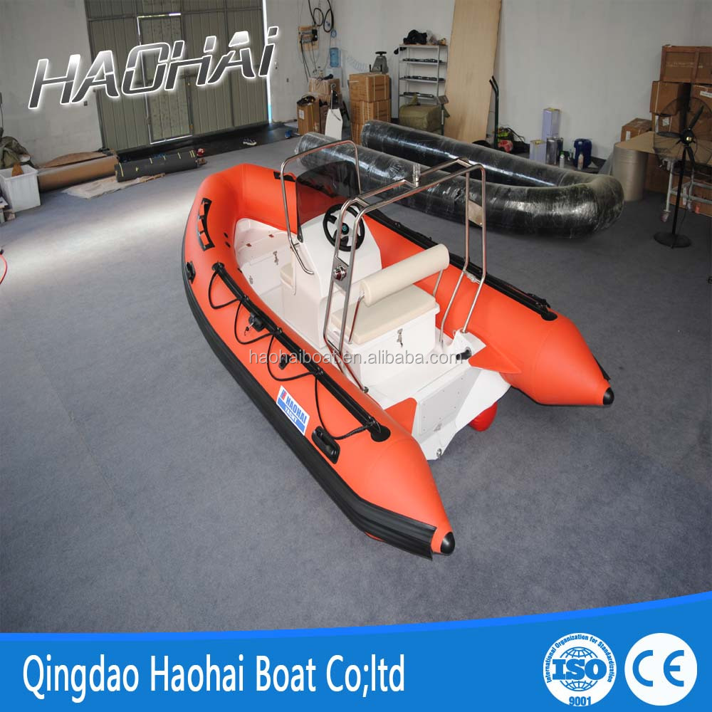 Одобренный CE 6 человек 4,3 m RIB 430 Материал корпуса Стекловолокна надувная лодка