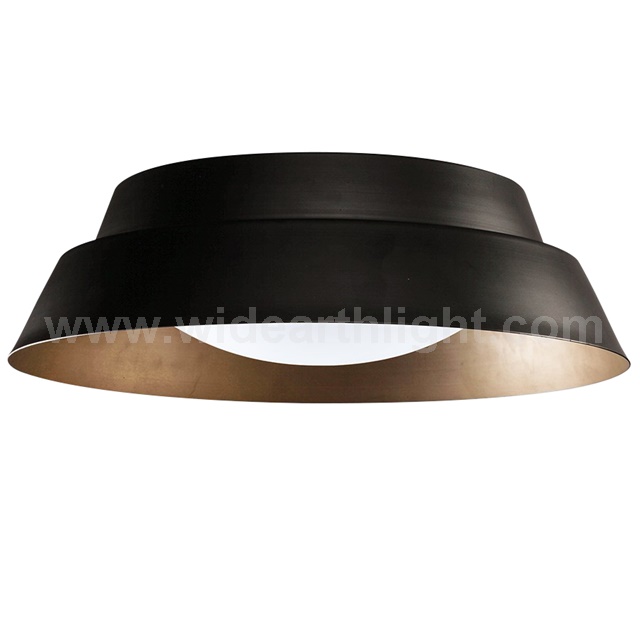 UL CUL Listed Hotel Ceiling Lamp Iron Black With Acrylic C20094