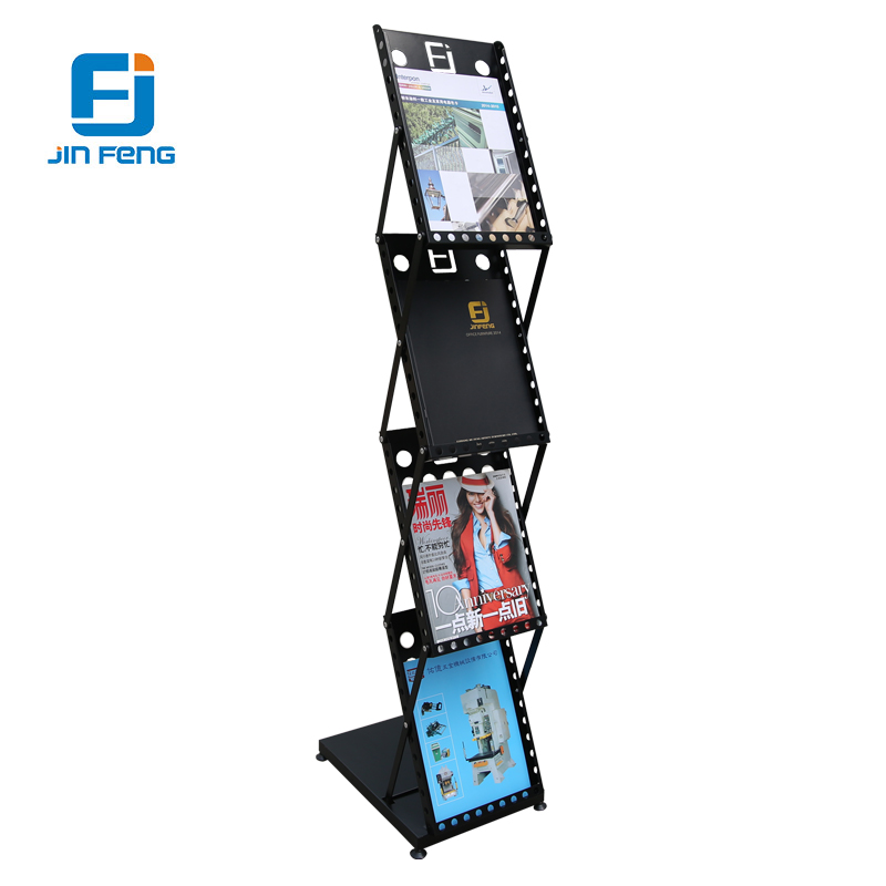 KD Metal Modern Open Library Books and Magazines Shelf