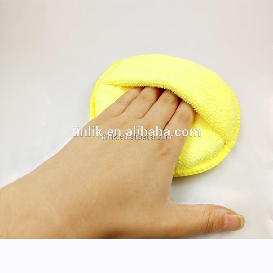 Clean Car Vehicle Auto Glass Waxing Polish Wax Foam Sponge Applicator Pads