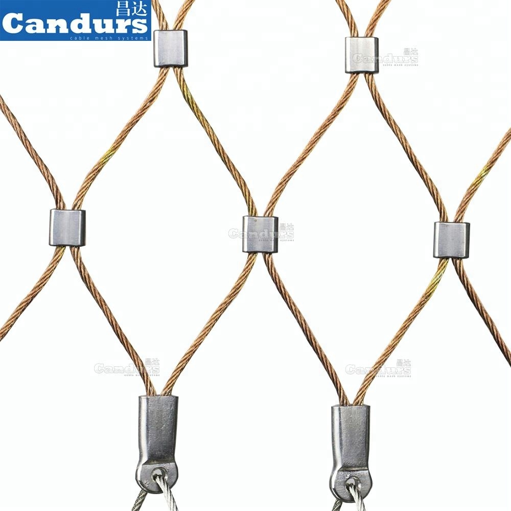OEM ODM Гибкая 316 безопасная сетка из нержавеющей стали для зоопарка