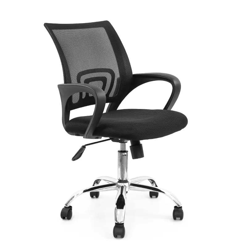 Hot Sale on Line Swivel Chair Price Black Mid-back Mesh Office Chair Computer Desk Chair